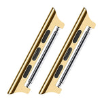 2 cinturini in acciaio 22mm per Apple Watch 44mm e 42mm