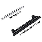 2 cinturini in acciaio 22mm per Apple Watch 44mm e 42mm