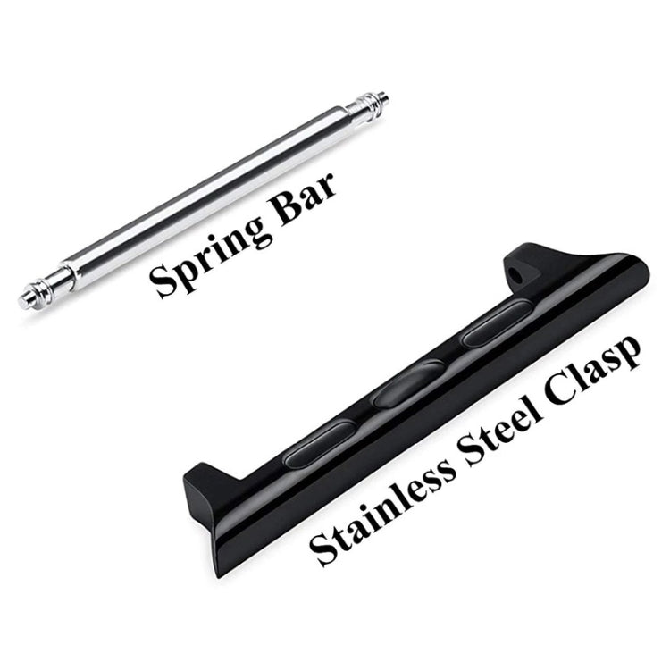 2 cinturini in acciaio 22mm per Apple Watch 44mm e 42mm