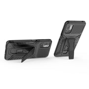 War Chariot Series Armor Custodia protettiva antiurto per PC + TPU all-inclusive con supporto invisibile, For Xiaomi Redmi Note 10 5G