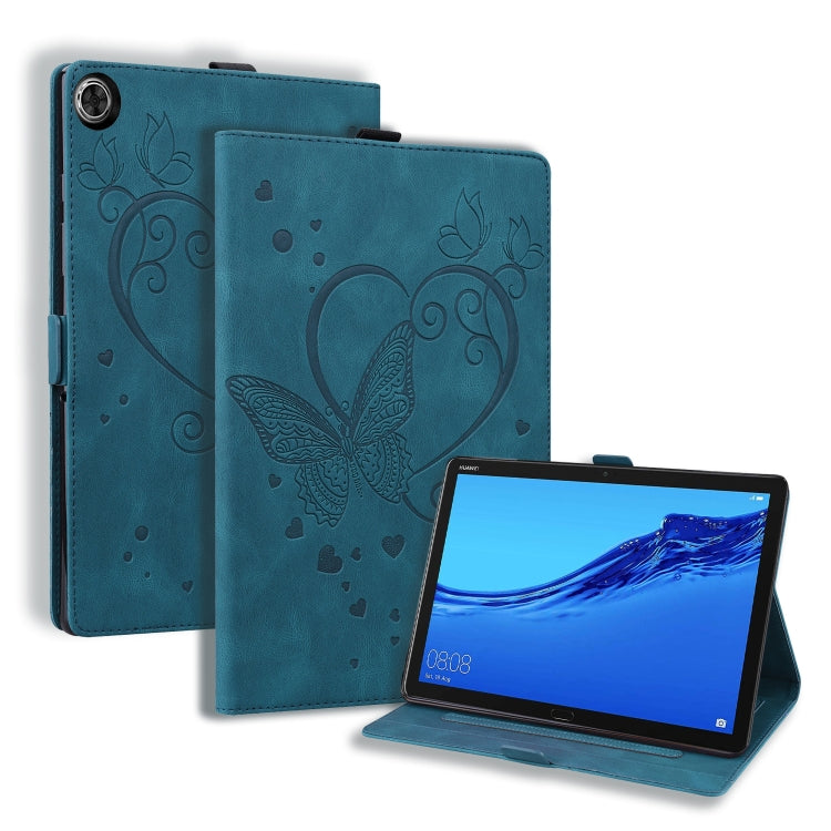 Custodia in pelle flip orizzontale con motivo Love Butterfly con supporto, For Huawei MediaPad C5 / M5 10.1, For Huawei MediaPad M5 Lite 8 / Honor Tab 5