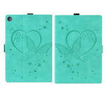 Custodia in pelle a libro orizzontale con motivo a farfalla Love con supporto e funzione Sleep / Wake-up, For Amazon Fire HD 8 (2015/2016/2017/2018), For Amazon Fire HD 8 (2020), For Amazon Fire HD 10 Plus (2021) / HD 10 (2021)