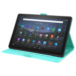 Custodia in pelle a libro orizzontale con motivo a farfalla Love con supporto e funzione Sleep / Wake-up, For Amazon Fire HD 8 (2015/2016/2017/2018), For Amazon Fire HD 8 (2020), For Amazon Fire HD 10 Plus (2021) / HD 10 (2021)