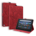 Custodia in pelle a libro orizzontale con motivo a farfalla Love con supporto e funzione Sleep / Wake-up, For Amazon Fire HD 8 (2015/2016/2017/2018), For Amazon Fire HD 8 (2020), For Amazon Fire HD 10 Plus (2021) / HD 10 (2021)