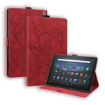 Custodia in pelle a libro orizzontale con motivo a farfalla Love con supporto e funzione Sleep / Wake-up, For Amazon Fire HD 8 (2015/2016/2017/2018), For Amazon Fire HD 8 (2020), For Amazon Fire HD 10 Plus (2021) / HD 10 (2021)