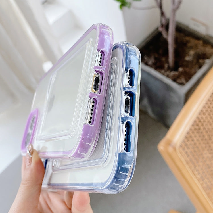 Custodia TPU trasparente 360° con slot carte per iPhone 12/12 Pro