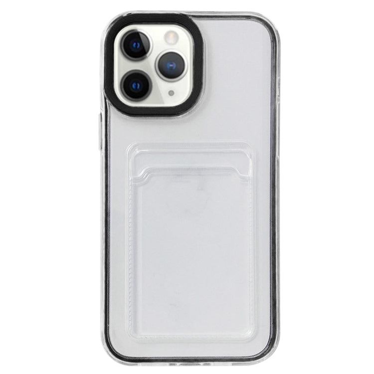 Custodia TPU trasparente 360° con slot carte per iPhone 12/12 Pro