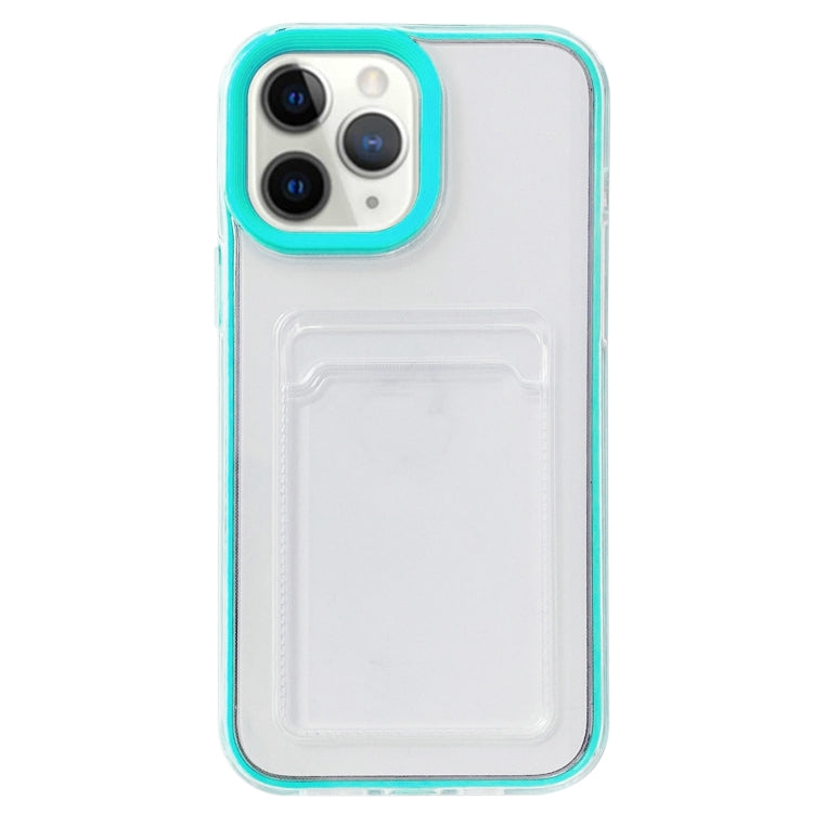Custodia TPU trasparente 360° con slot carte per iPhone 12/12 Pro