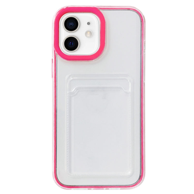 Custodia TPU trasparente 360° con slot carte per iPhone 12/12 Pro