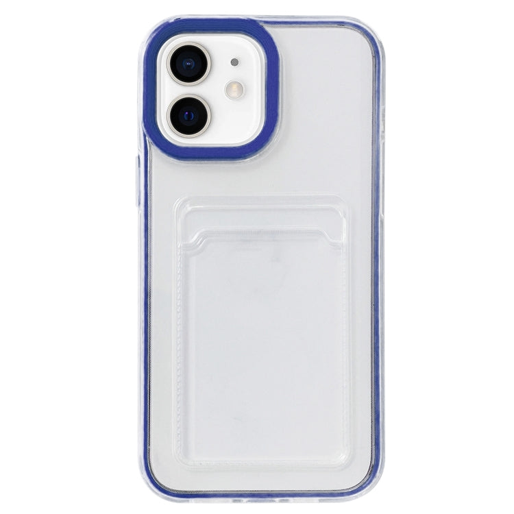 Custodia TPU trasparente 360° con slot carte per iPhone 12/12 Pro