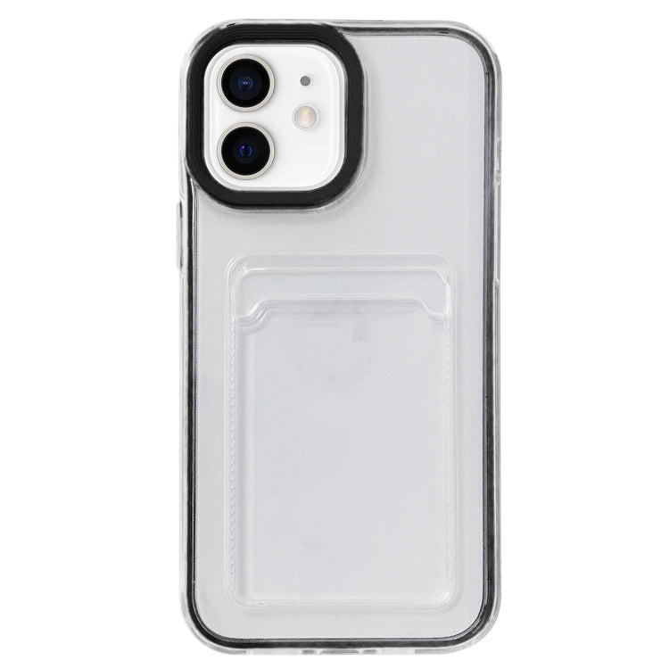 Custodia TPU trasparente 360° con slot carte per iPhone 12/12 Pro