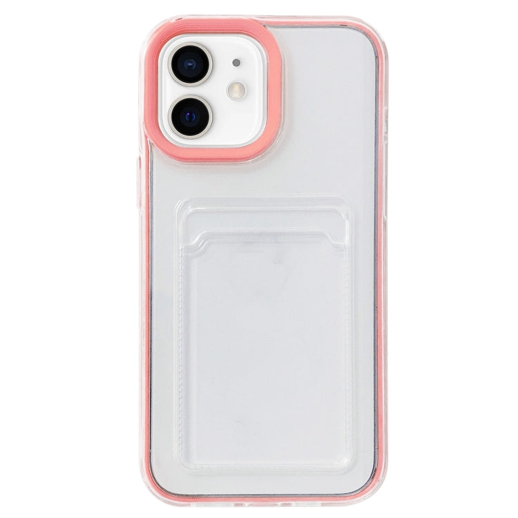 Custodia TPU trasparente 360° con slot carte per iPhone 12/12 Pro