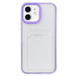Custodia TPU trasparente 360° con slot carte per iPhone 12/12 Pro