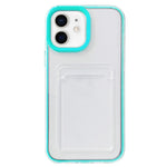 Custodia TPU trasparente 360° con slot carte per iPhone 12/12 Pro