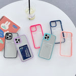 Custodia TPU trasparente 360 con slot per iPhone 11 Pro Max