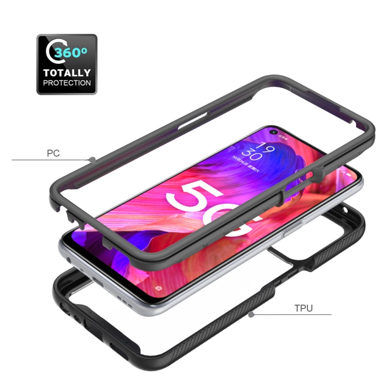 Starry Sky Solid Color Series Custodia protettiva antiurto per PC + TPU, For OnePlus Nord N200 5G