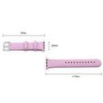 Cinturino in silicone con fibbia argento per Apple Watch
