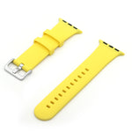Cinturino in silicone con fibbia argento per Apple Watch