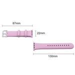 Cinturino in silicone con fibbia argento per Apple Watch