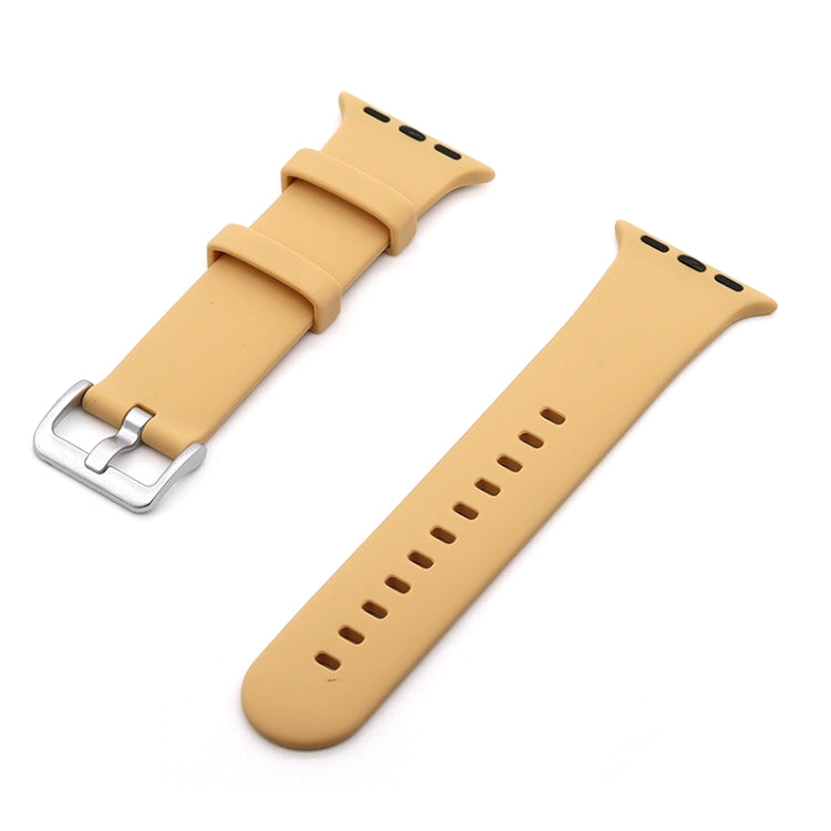 Cinturino in silicone con fibbia argento per Apple Watch