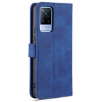 AZNS Skin Feel Calf Texture Custodia in pelle con apertura orizzontale con slot per carte, supporto e portafoglio, For vivo V21, For vivo X60, For vivo X60 Pro