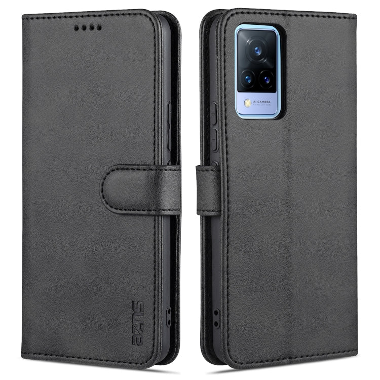 AZNS Skin Feel Calf Texture Custodia in pelle con apertura orizzontale con slot per carte, supporto e portafoglio, For vivo V21, For vivo X60, For vivo X60 Pro