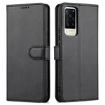 AZNS Skin Feel Calf Texture Custodia in pelle con apertura orizzontale con slot per carte, supporto e portafoglio, For vivo V21, For vivo X60, For vivo X60 Pro