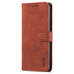 AZNS Skin Feel Calf Texture Custodia in pelle con apertura orizzontale con slot per carte, supporto e portafoglio, For vivo V21, For vivo X60, For vivo X60 Pro