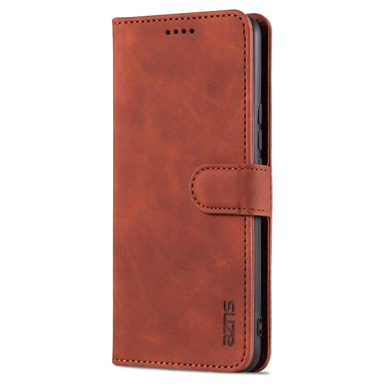 AZNS Skin Feel Calf Texture Custodia in pelle con apertura orizzontale con slot per carte, supporto e portafoglio, For vivo V21, For vivo X60, For vivo X60 Pro