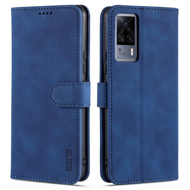 AZNS Skin Feel Calf Texture Custodia in pelle con apertura orizzontale con slot per carte, supporto e portafoglio, For vivo S9e, For vivo Y17 / Y3 / Y3S