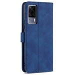 AZNS Skin Feel Calf Texture Custodia in pelle con apertura orizzontale con slot per carte, supporto e portafoglio, For vivo S9e, For vivo Y17 / Y3 / Y3S