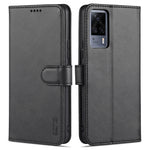 AZNS Skin Feel Calf Texture Custodia in pelle con apertura orizzontale con slot per carte, supporto e portafoglio, For vivo S9e, For vivo Y17 / Y3 / Y3S