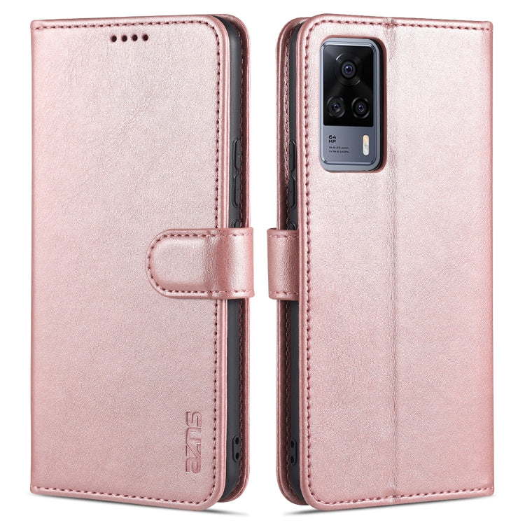 AZNS Skin Feel Calf Texture Custodia in pelle con apertura orizzontale con slot per carte, supporto e portafoglio, For vivo S9e, For vivo Y17 / Y3 / Y3S