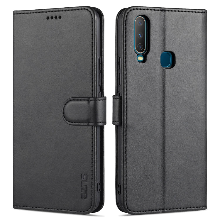 AZNS Skin Feel Calf Texture Custodia in pelle con apertura orizzontale con slot per carte, supporto e portafoglio, For vivo S9e, For vivo Y17 / Y3 / Y3S