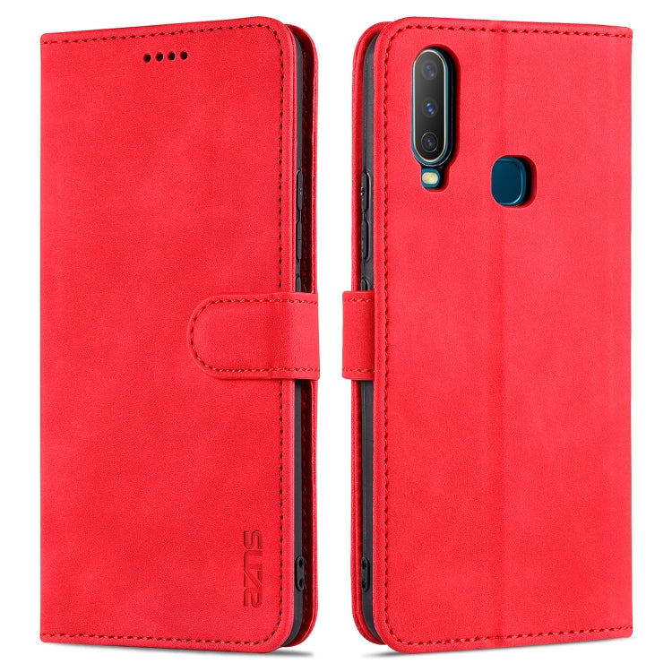 AZNS Skin Feel Calf Texture Custodia in pelle con apertura orizzontale con slot per carte, supporto e portafoglio, For vivo S9e, For vivo Y17 / Y3 / Y3S