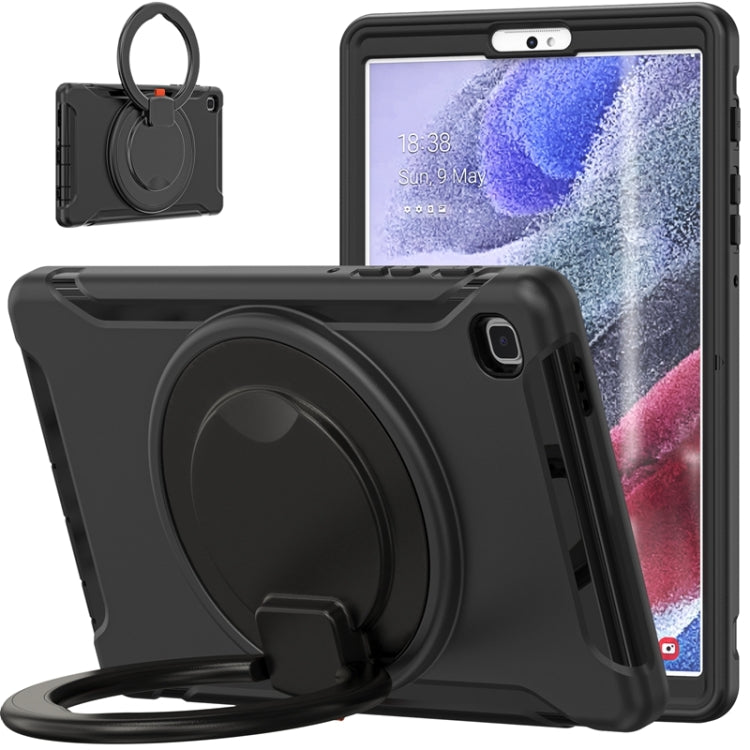 Custodia protettiva antiurto in silicone + PC con supporto per impugnatura pieghevole con rotazione a 360 gradi e slot per penna, For Samsung Galaxy Tab A7 Lite T220, For iPad mini 5 / 4