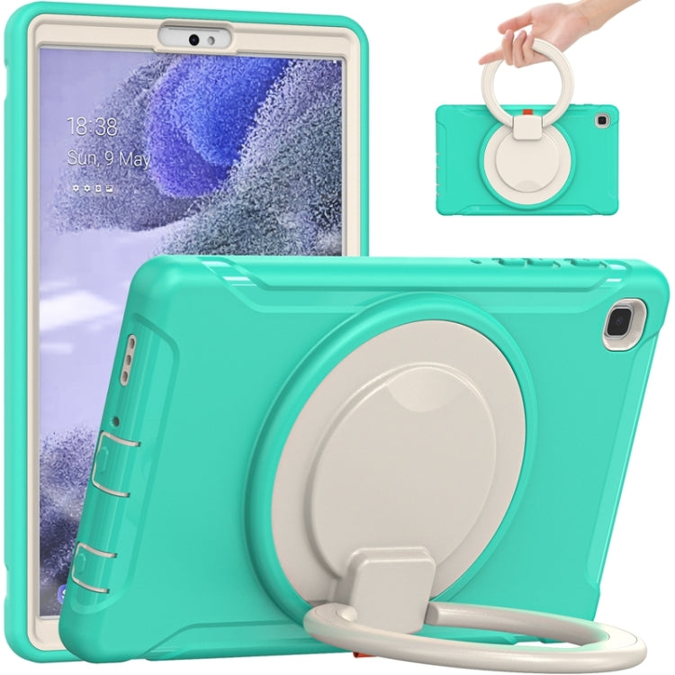Custodia protettiva antiurto in silicone + PC con supporto per impugnatura pieghevole con rotazione a 360 gradi e slot per penna, For Samsung Galaxy Tab A7 Lite T220, For iPad mini 5 / 4