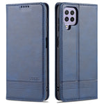 AZNS Custodia in pelle a vibrazione orizzontale con struttura in vitello magnetico con slot per carte, supporto e portafoglio, For Samsung Galaxy A22 4G, For Samsung Galaxy A22 5G