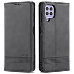 AZNS Custodia in pelle a vibrazione orizzontale con struttura in vitello magnetico con slot per carte, supporto e portafoglio, For Samsung Galaxy A22 4G, For Samsung Galaxy A22 5G