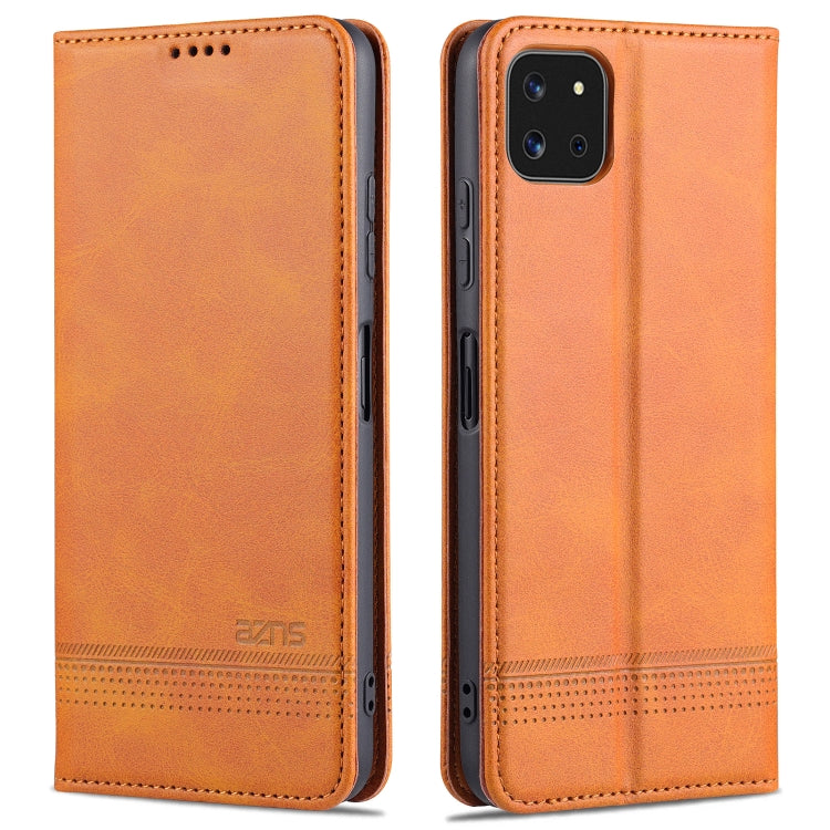 AZNS Custodia in pelle a vibrazione orizzontale con struttura in vitello magnetico con slot per carte, supporto e portafoglio, For Samsung Galaxy A22 4G, For Samsung Galaxy A22 5G