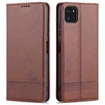 AZNS Custodia in pelle a vibrazione orizzontale con struttura in vitello magnetico con slot per carte, supporto e portafoglio, For Samsung Galaxy A22 4G, For Samsung Galaxy A22 5G