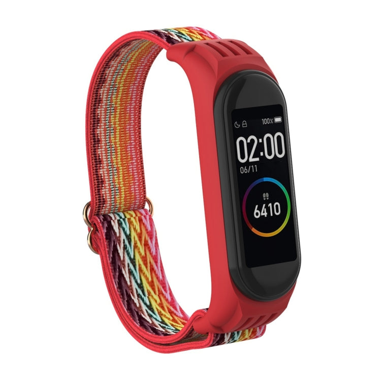 Cinturino silicone e nylon per Xiaomi Mi Band 6/5/4/3