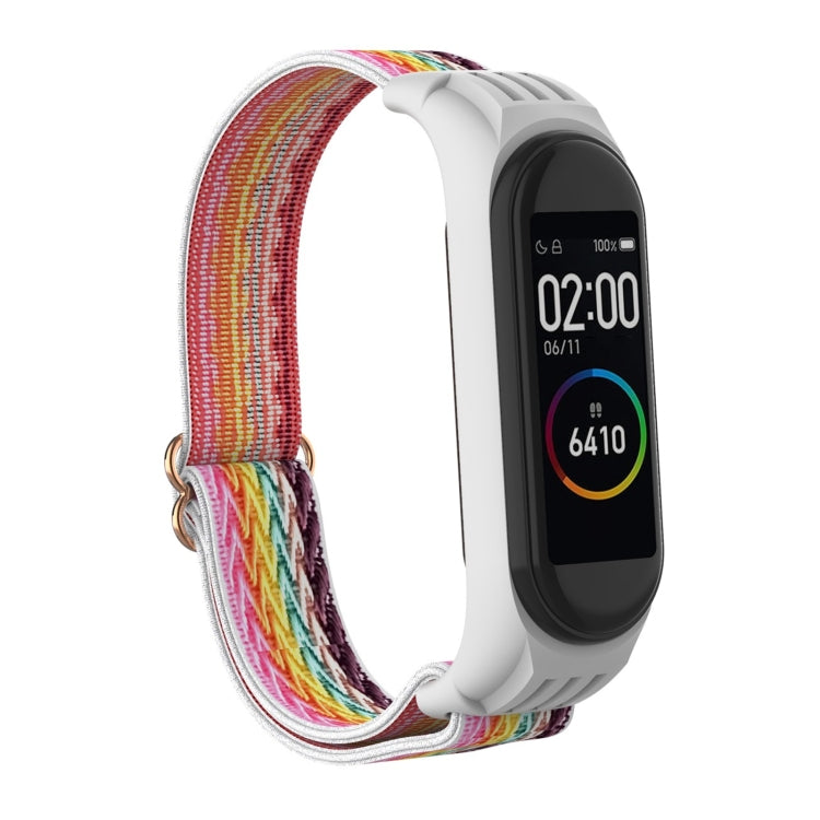 Cinturino silicone e nylon per Xiaomi Mi Band 6/5/4/3