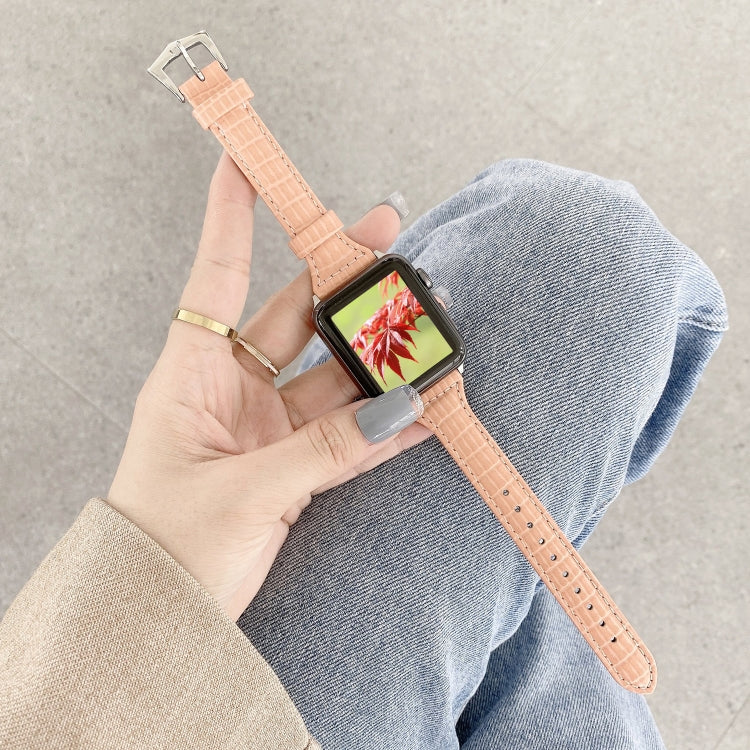 Cinturino in pelle di coccodrillo per Apple Watch 40/44mm e 41/45
