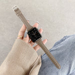 Cinturino in pelle di coccodrillo per Apple Watch 40/44mm e 41/45