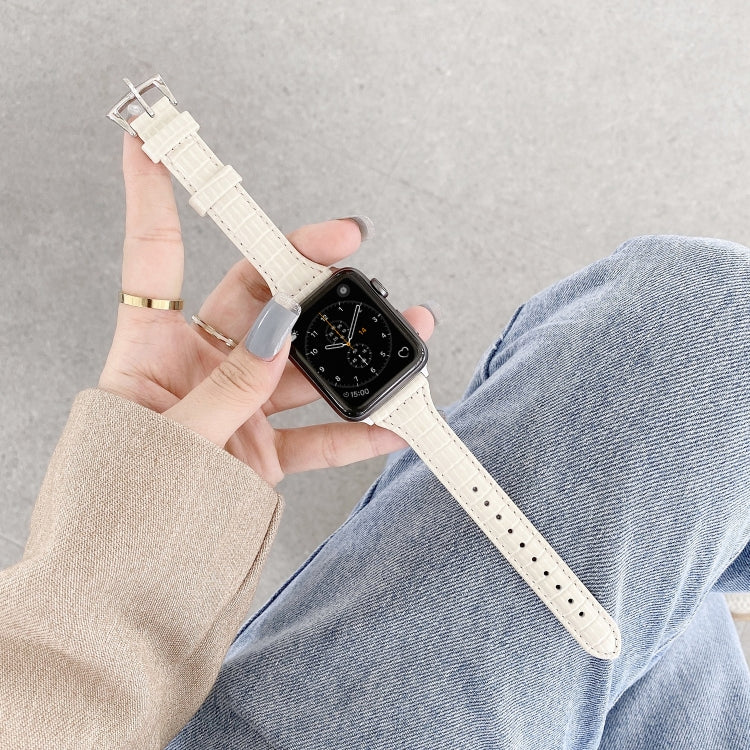Cinturino in pelle di coccodrillo per Apple Watch 40/44mm e 41/45