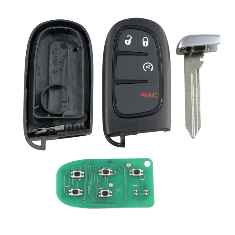 Chiave telecomando per auto a 4 pulsanti GQ4-54T Chip ID46 433MHZ per Dodge RAM, For Dodge RAM
