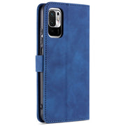 AZNS Skin Feel Calf Texture Custodia in pelle con apertura orizzontale con slot per carte, supporto e portafoglio, For Xiaomi Poco M3 Pro 5G