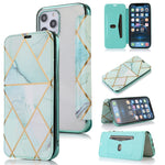 Custodia portafoglio in pelle PU con slot carte per iPhone 12 Pro