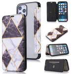 Custodia portafoglio in pelle PU con slot carte per iPhone 12 Pro